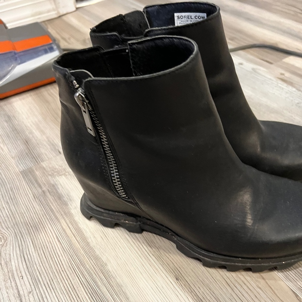 Black Sorel Wedge booties